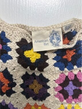 American Flirt Vintage Crochet Crossbody Bag